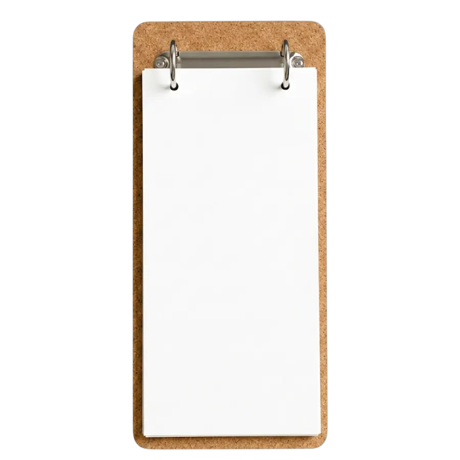 Custom Ring Binder Menu Holder photo 1