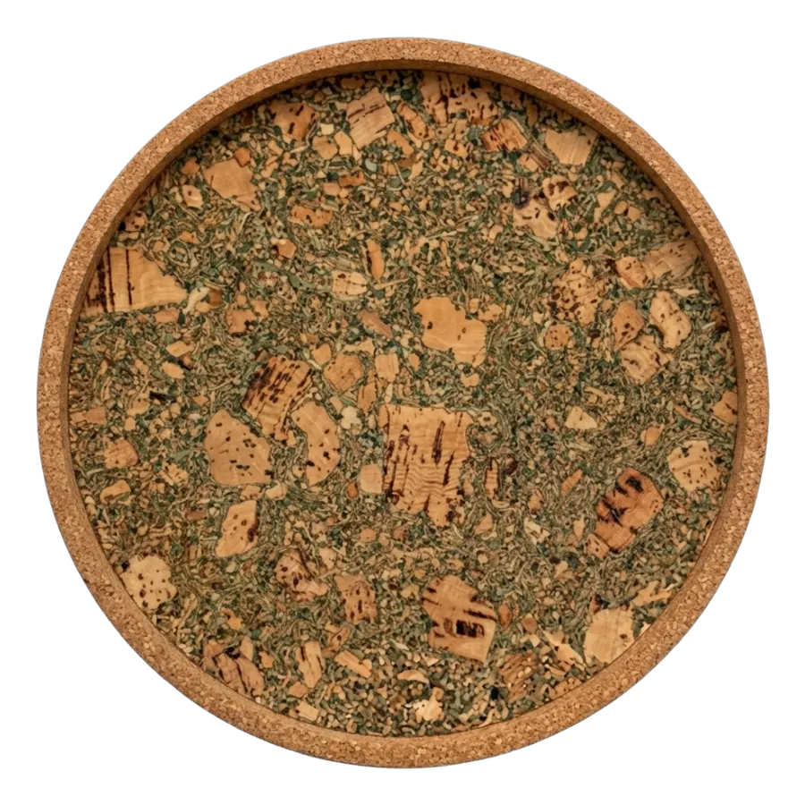 Regular Round Tray in Olive, photo 1