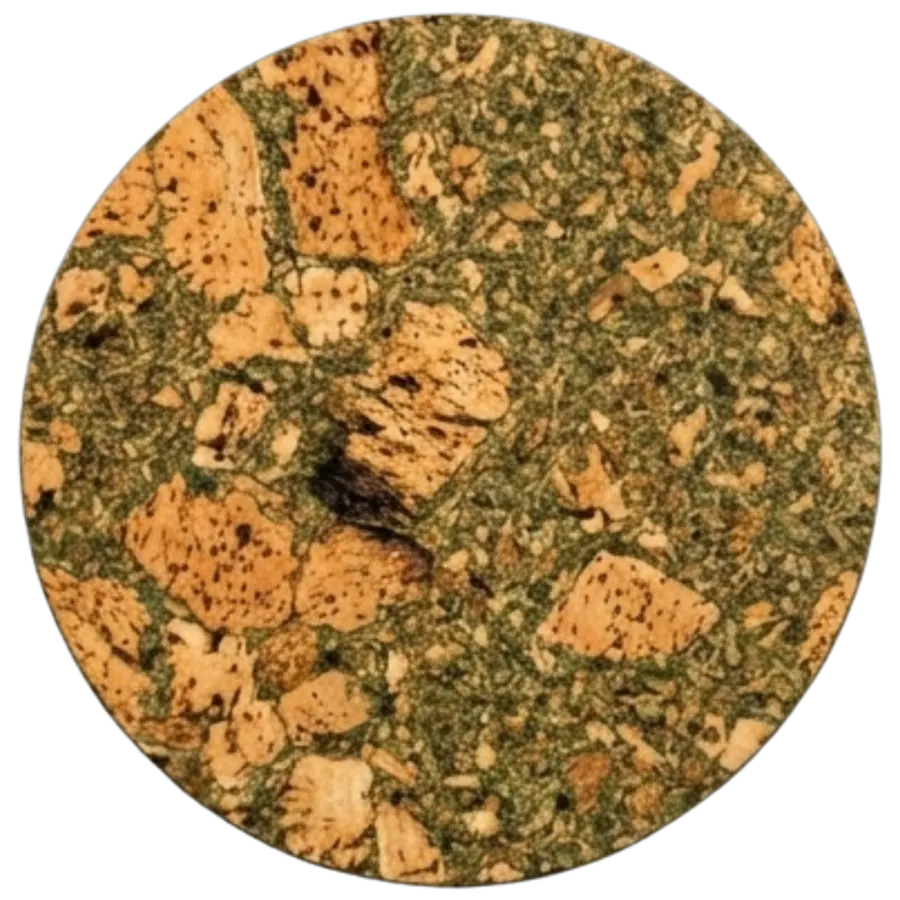 Regular Round Mat in Olive, photo 1