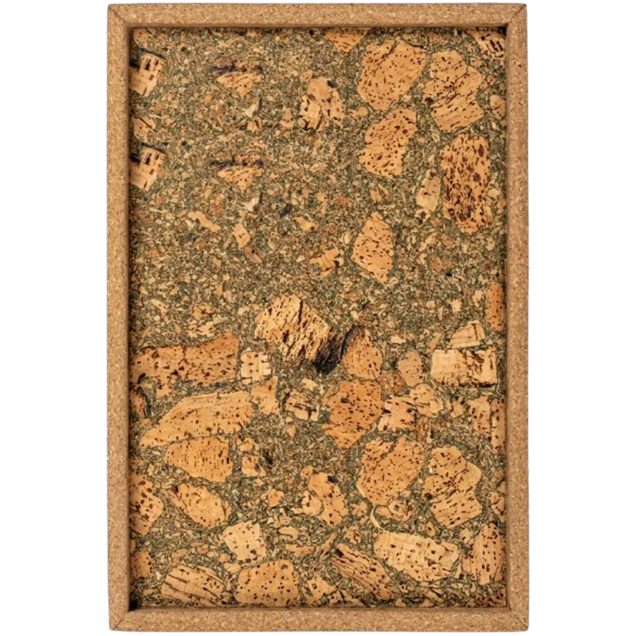 Corkage Studio Tray in cork, Olive finish, for cafés and hotels (photo 1)