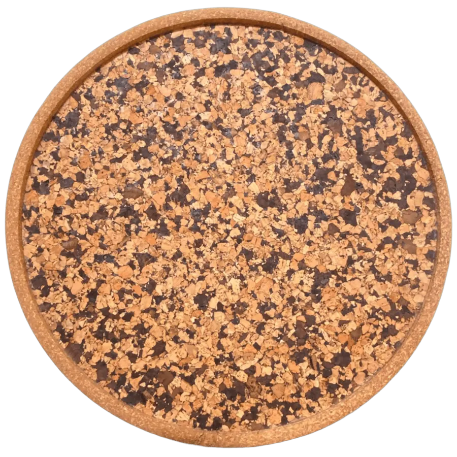 Large Round Tray in Mocha, photo 1