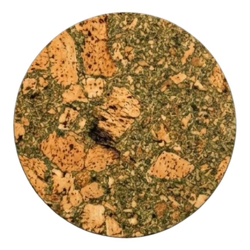 Small Round Mat in Olive, photo 1