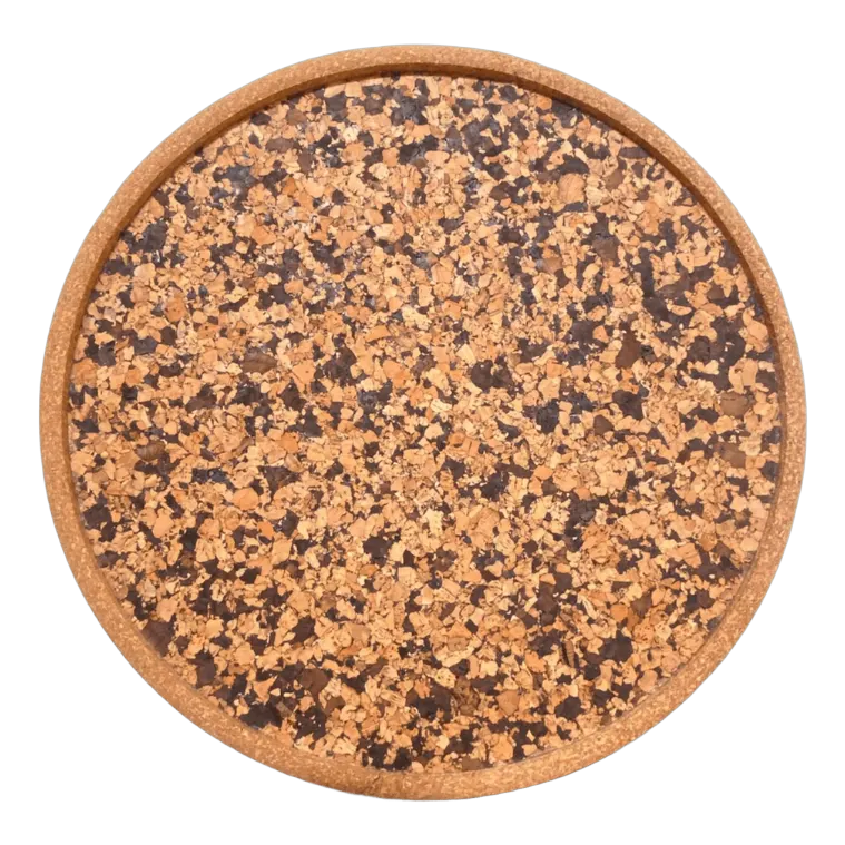 Small Round Tray in Mocha, photo 1