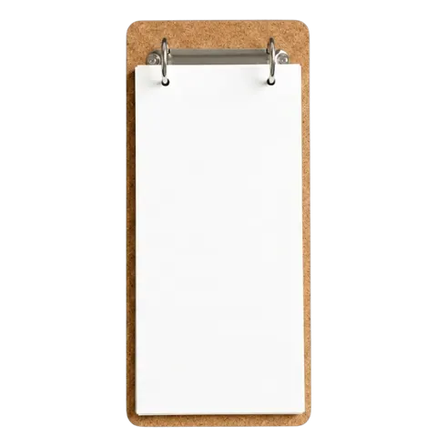 Custom Ring Binder Menu Holder